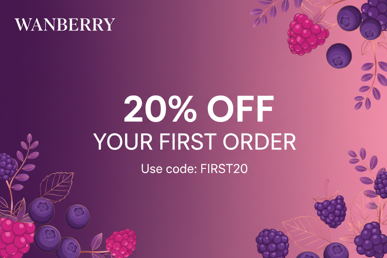 WANBERRY 20% Off First Order Banner